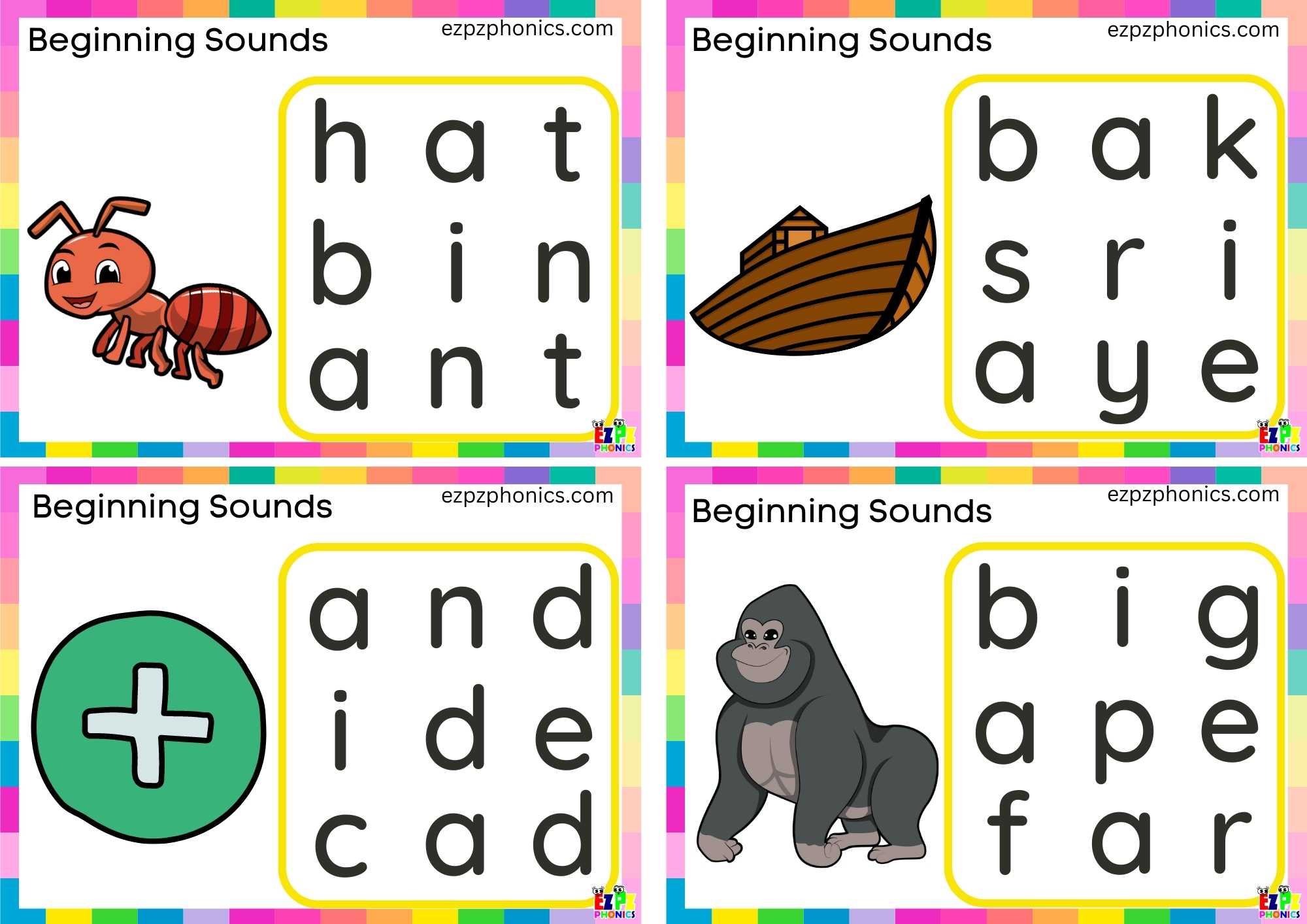 Letter A Word Search Card 2